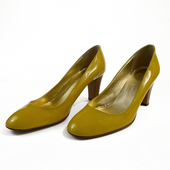 J.Crew Buttercup Yellow Juliet Midheel Pumps - Picture 4 of 8